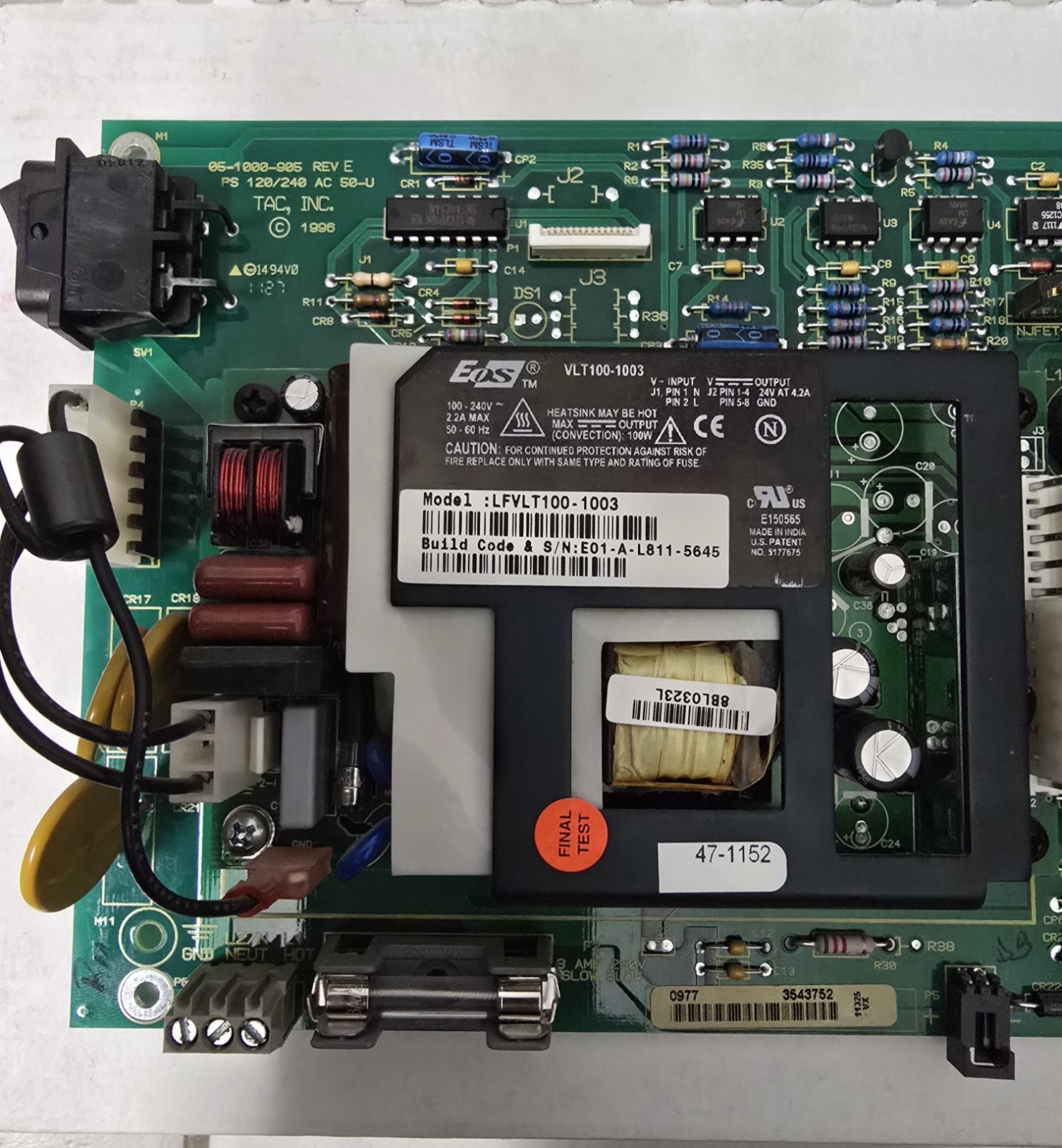 EOS Power LFVLT100-1003 AC/DC switching power-supply assembly