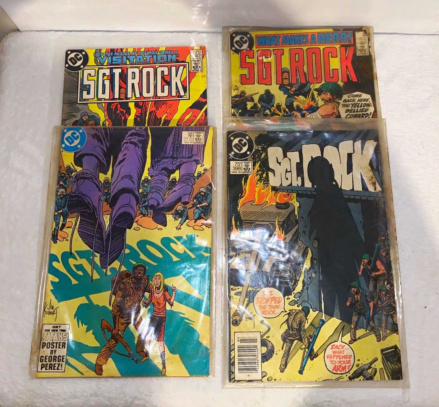 DC Comics Sgt. Rock Comic Book Lot Bronze Age War Color Joe Kubert DC Comics Sgt. Rock Comic Book Lot Bronze Age War Color Joe Kubert