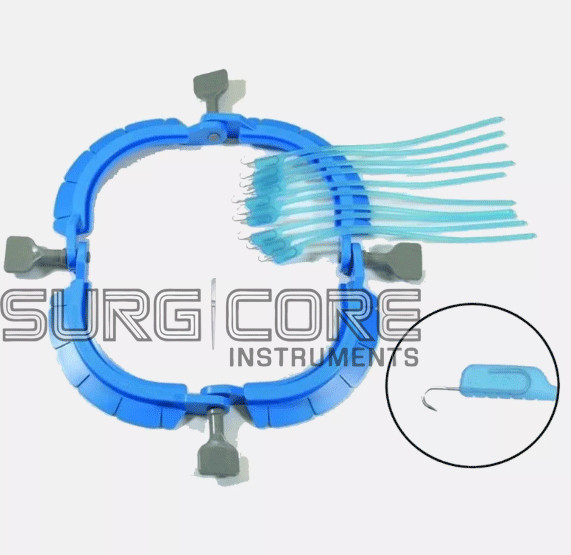Lone Star Veterinary Retractor Ring with 10 Free Hooks Lone Star Elastic Stays