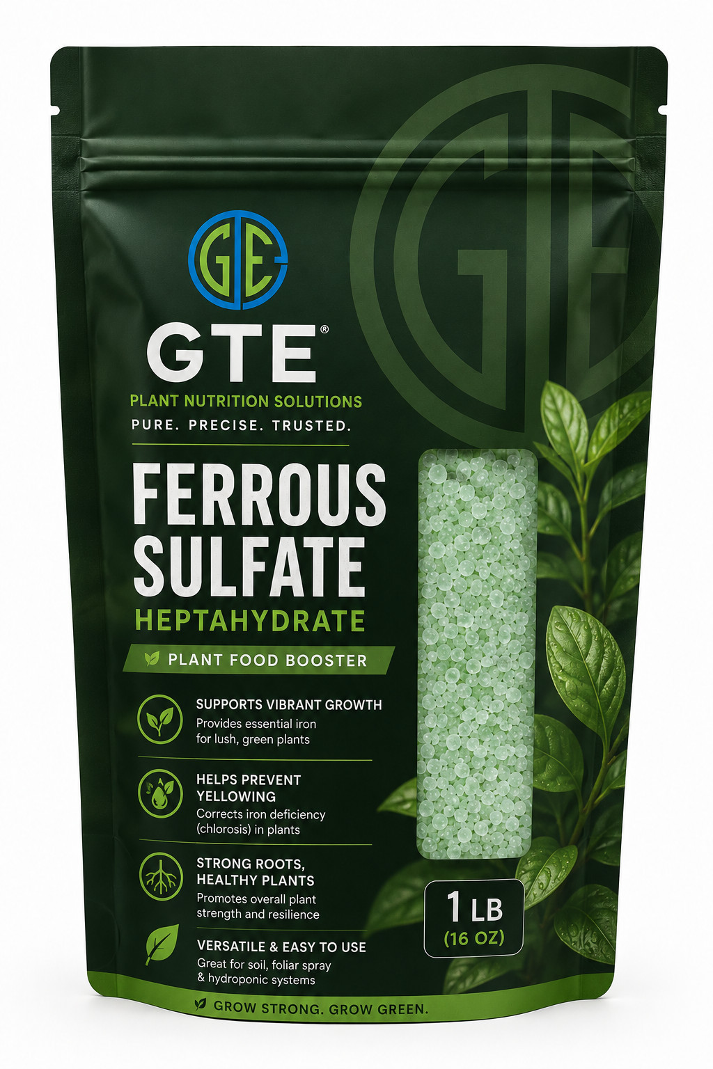 Ferrous Sulfate Iron Sulfate Water Soluble Powder 20% Iron 1 Pound