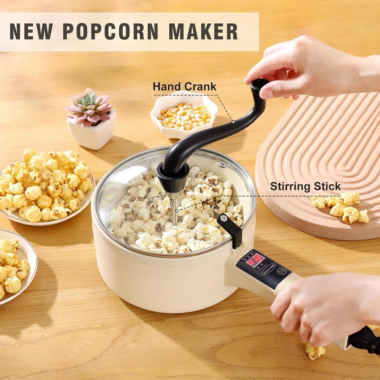 Multifunctional mini electric portable lazy non-stick pan 1L