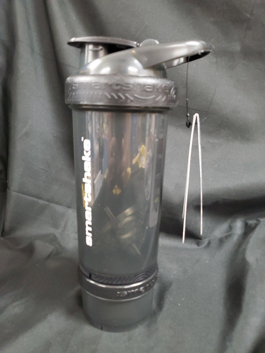 SmartShake Revive Shaker Mixer 750ml/25oz Clear Black w/ Dry Container NEW