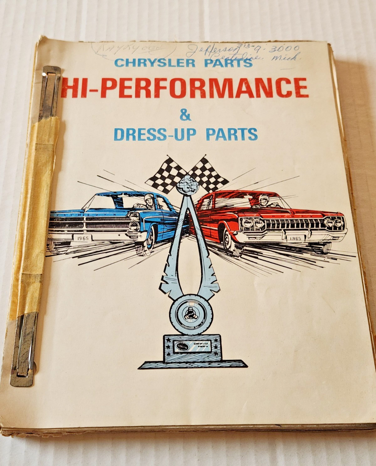 Original 1965 Chrysler Parts Hi-Performance & Dress-Up Parts catalog MOPAR Ads