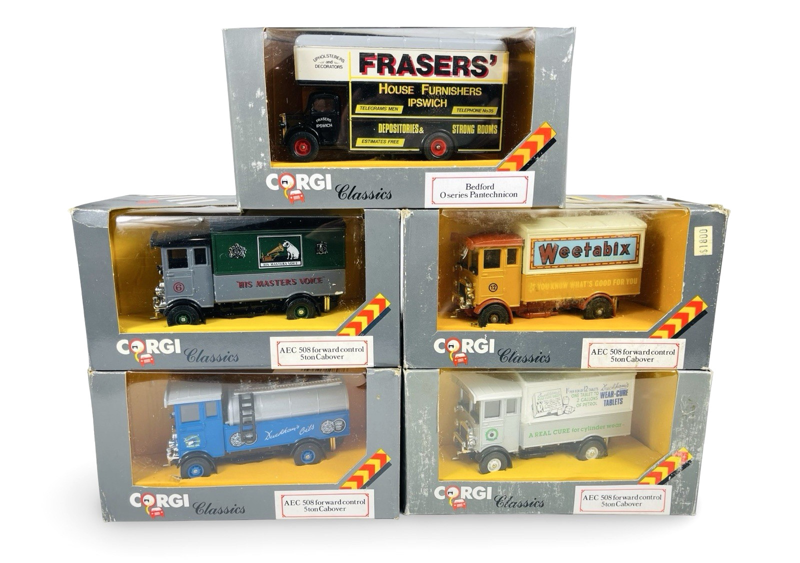 Varied Qty (5) Corgi Classic Vehicles - 1986 Great Britain Diecast 