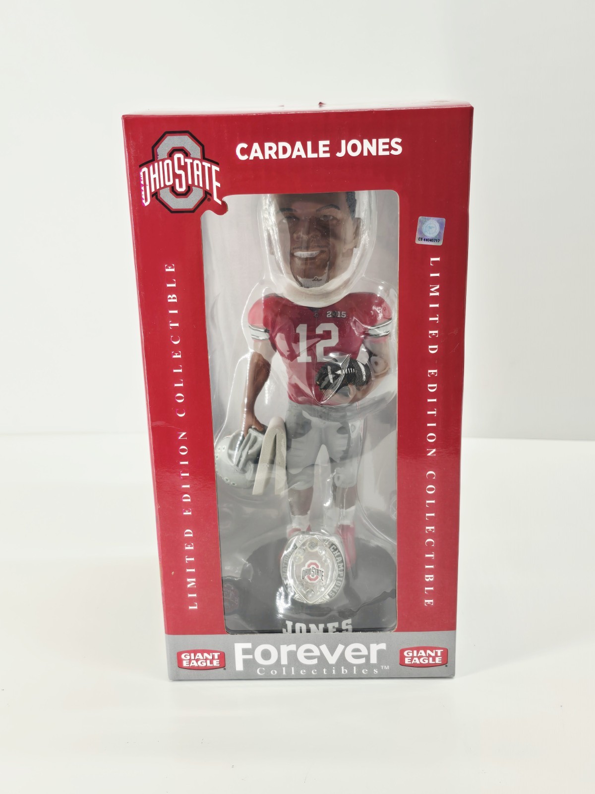 Forever Collectibles - Bobblehead - OSU 2014 National Champs - Cardale Jones #12