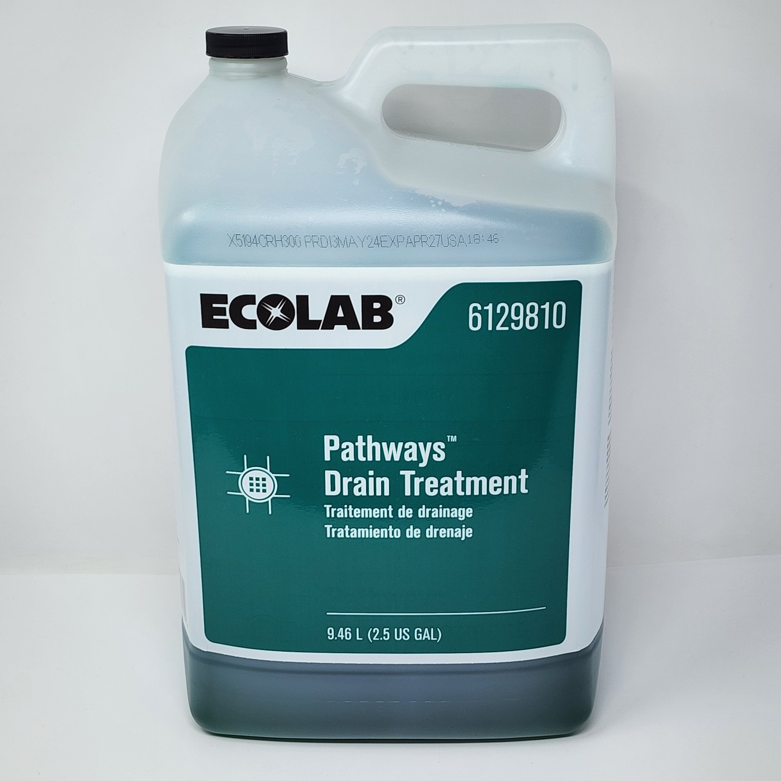 Ecolab Pathways Drain Treatment for Grease 2.5 Gal 6129810