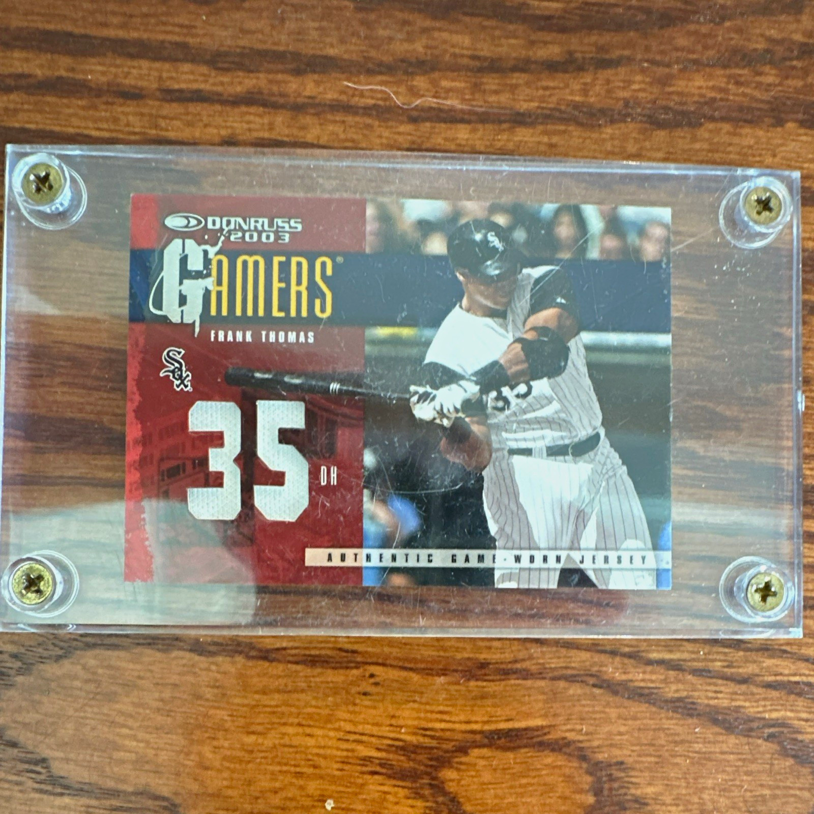 Donruss 2003 Gamers Frank Thomas #G-40 Position /100 White Sox Memorabilia
