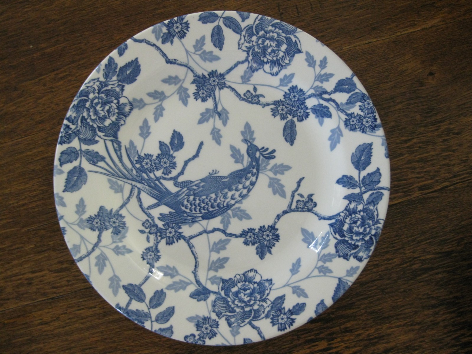 6 Royal Wessex England pheasant Blue Dinner Plate(s) NEW 10\'\'