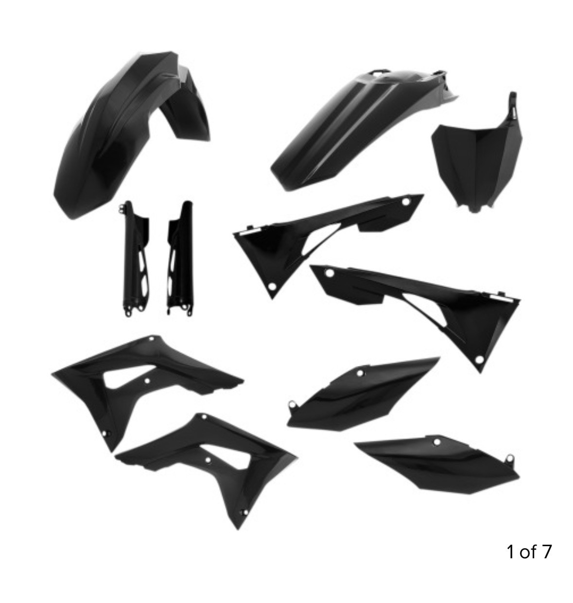 Acerbis Full Plastic Kit Honda CRF250R/CRF450R/CRF450R-S 2019-2022 BLACK