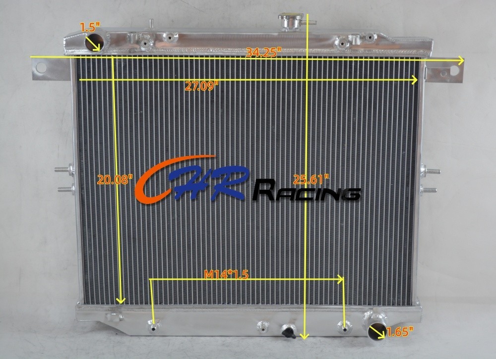 4ROW Aluminum Radiator For 1998-2007 Toyota Land Cruiser/Lexus LX470 4.7L V8 4ROW Aluminum Radiator For 1998-2007 Toyota Land Cruiser/Lexus LX470 4.7L V8