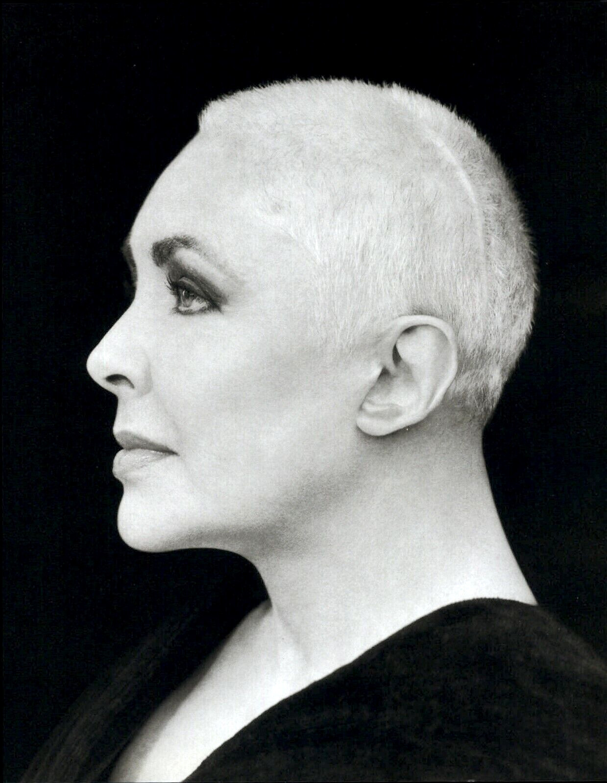 1997 Vintage HERB RITTS Beauty Actress ELIZABETH TAYLOR Cancer Duotone Photo Art
