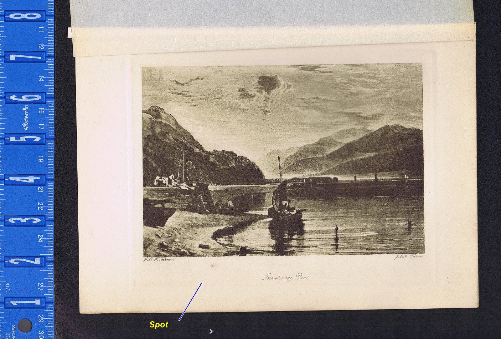 INVERARY PIER - Loch Fyne - by J.M.W. Turner - Photogravure 1904