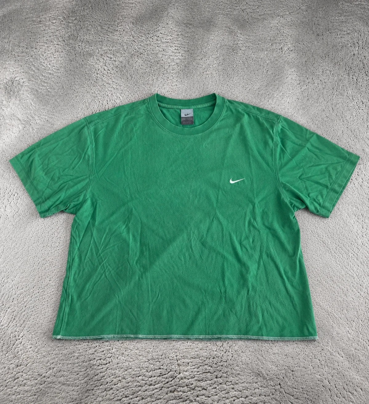 Vintage Boxy Fit Oversize Streetwear Cropped T Shirt Y2K American Style