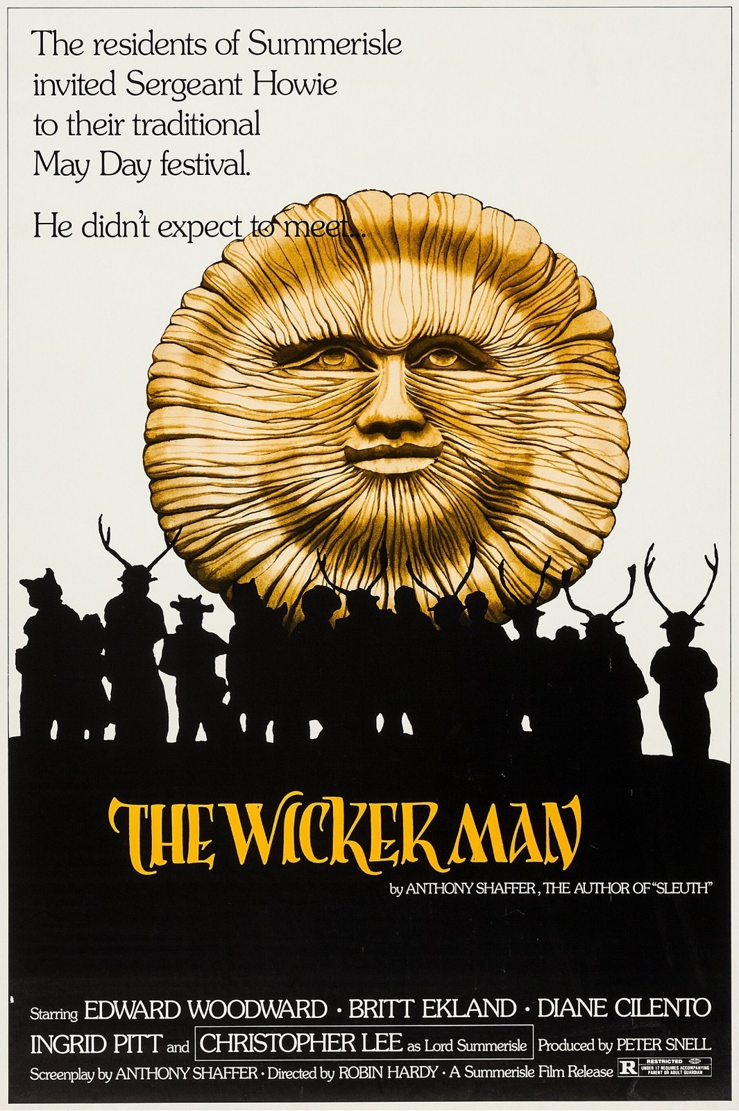 1973 The Wicker Man Movie Poster 11X17 Christopher Lee Edward Woodward 🍿 1973 The Wicker Man Movie Poster 11X17 Christopher Lee Edward Woodward 🍿