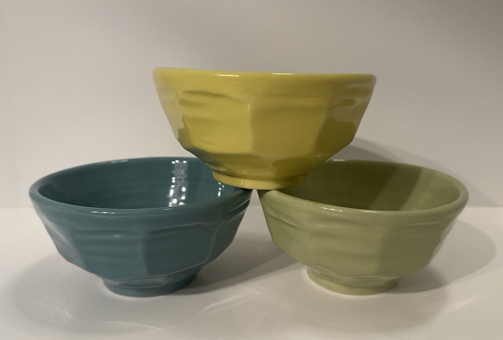 MICHAEL HAIGH for WEST ELM, Cereal/Soup, Hexagon Stoneware Bowls, Set of (3)