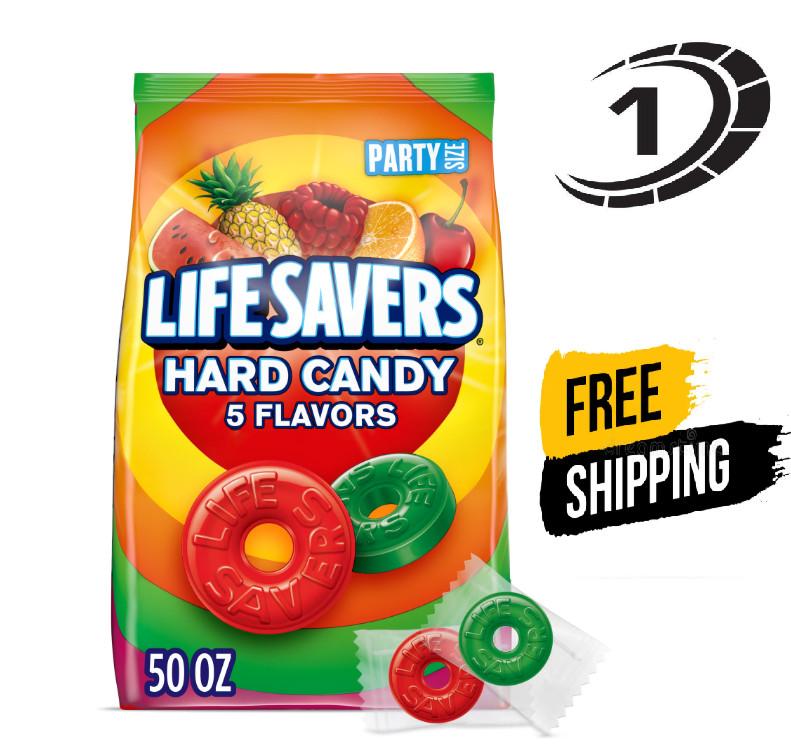 Life Savers Hard Candy, 50 OZ  5 Flavors (Pack of 1)