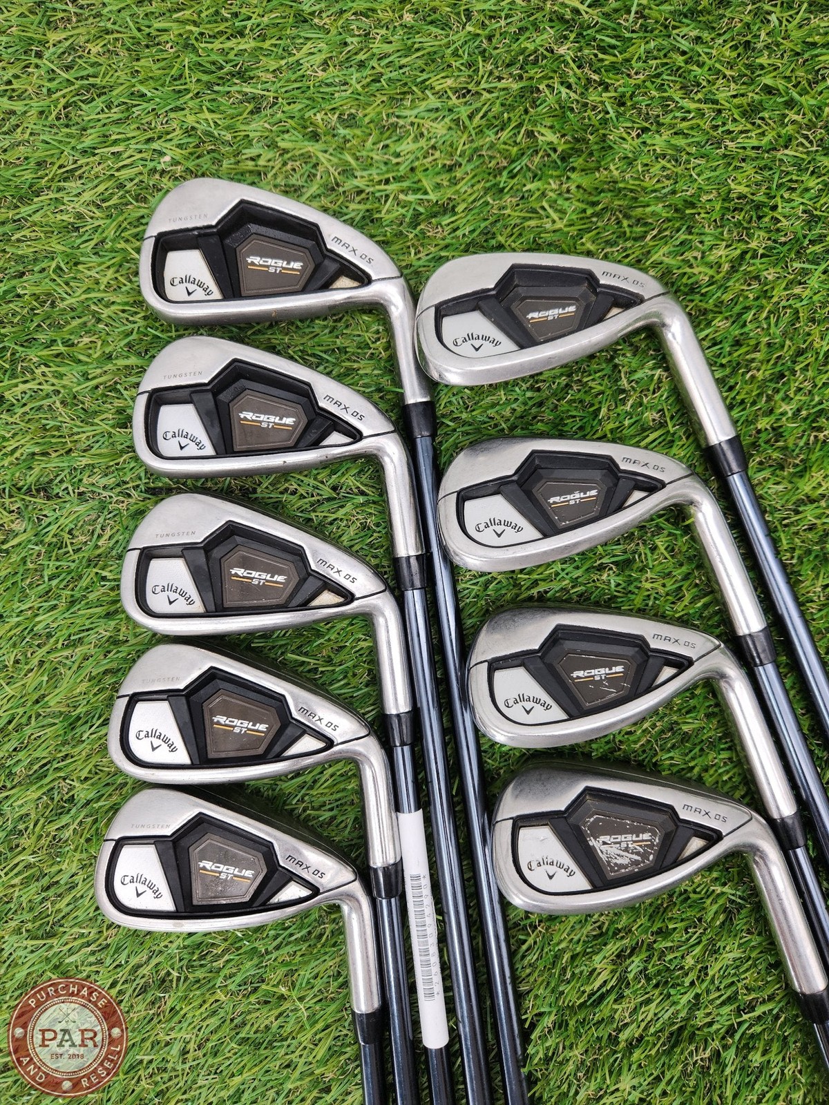 2022 CALLAWAY ROGUE ST MAX OS IRON SET 5-SW REG MAMIYA RECOIL DART F3 65 VERYGOO