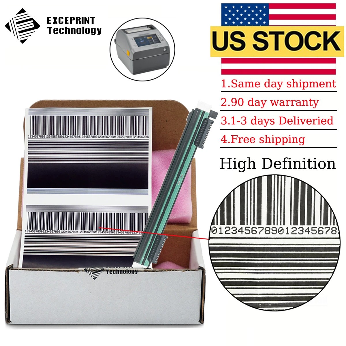 ✅ Printhead for Zebra ZD621D Printer 300dpi Part P1112640-051 USA STOCK ✅ ✅ Printhead for Zebra ZD621D Printer 300dpi Part P1112640-051 USA STOCK ✅