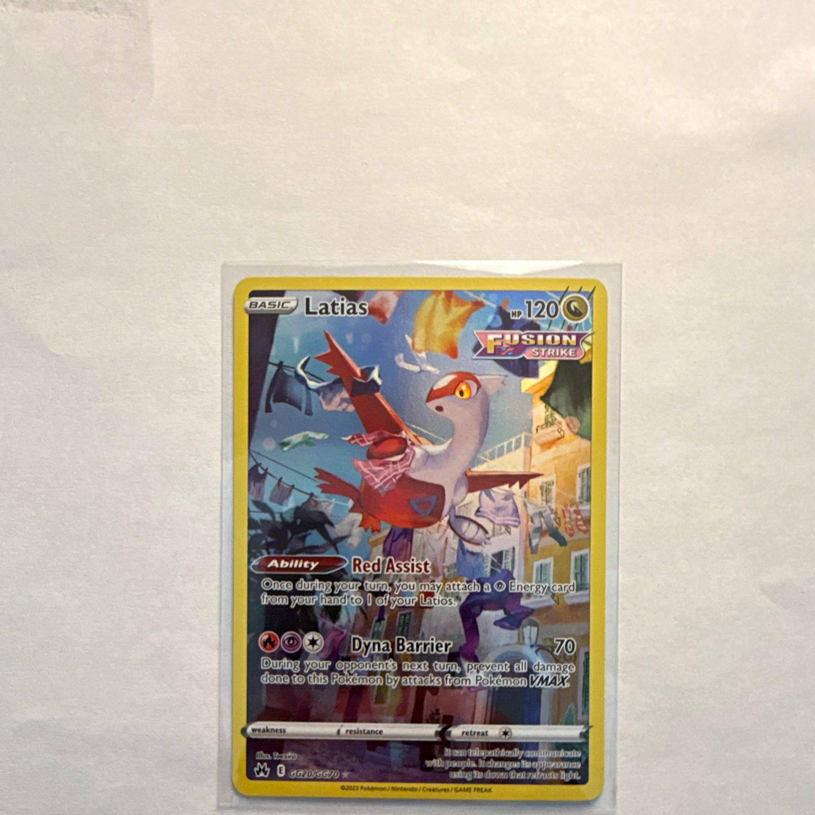 Pokemon Company Latias GG20/GG70 Crown Zenith Galarian Gallery UR Holo Eng 120HP