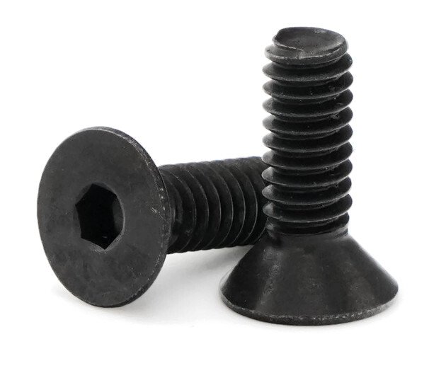 #8-32 Black Oxide Stainless Steel Flat Head Socket Cap Screws All Length & Qty