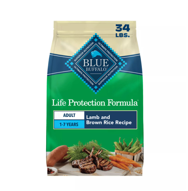 New w/ tags Blue Buffalo Life Protection Lamb & Brown Rice Adult Dog Food 30 Lb New w/ tags Blue Buffalo Life Protection Lamb & Brown Rice Adult Dog Food 30 Lb