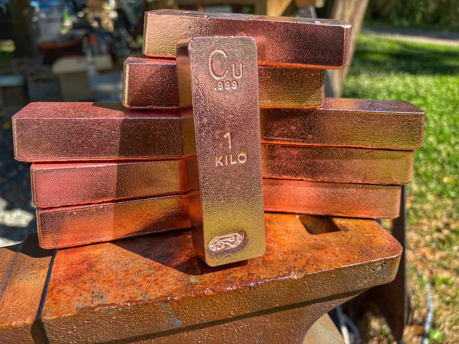 Bulk Lot 22lbs -10- 1 Kg .999 Fine Copper - Stacker Set Bulk Lot 22lbs -10- 1 Kg .999 Fine Copper - Stacker Set