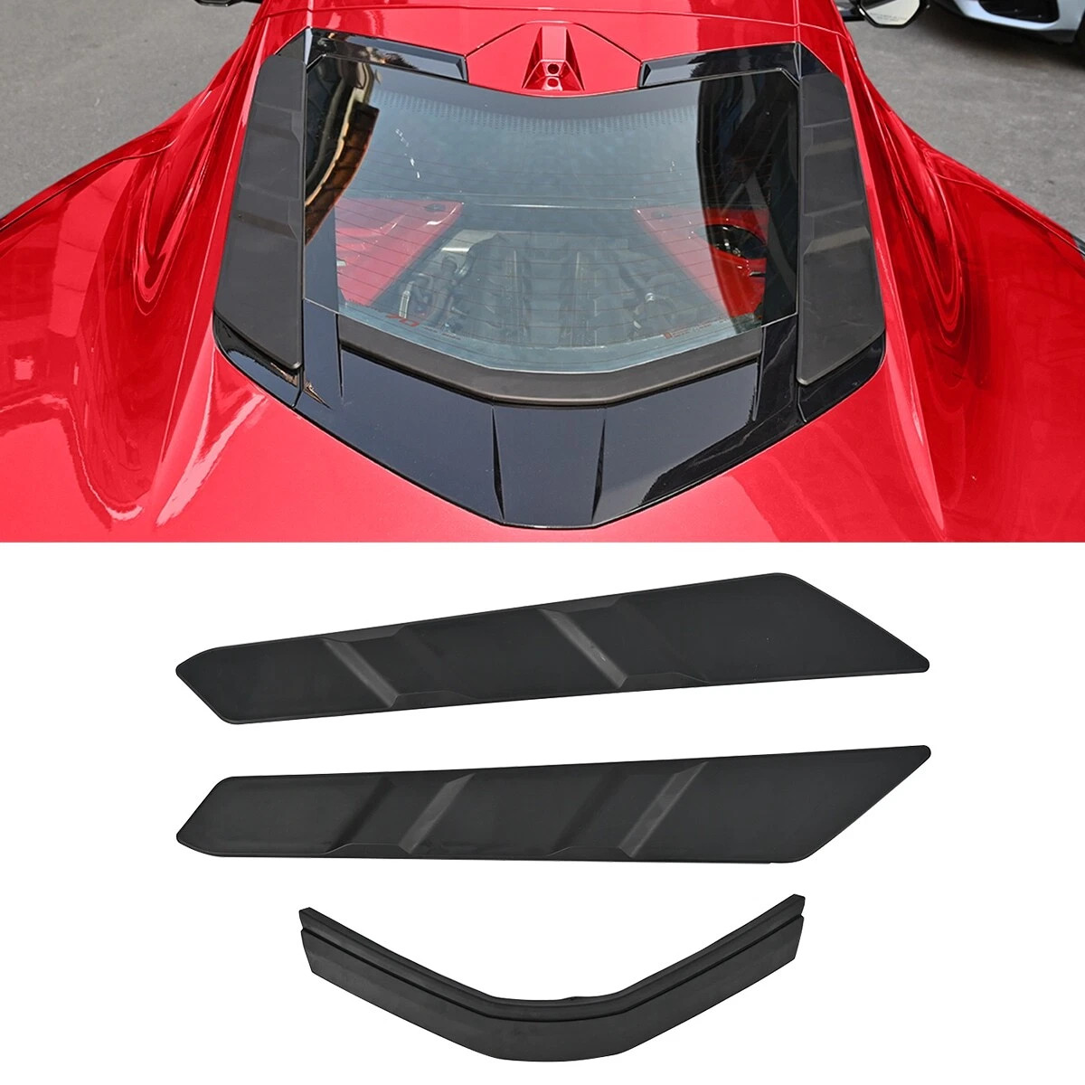 For Chevrolet Corvette C8 2020-2025 Rear Waterproof Cover Dry Bay Vent Polyester