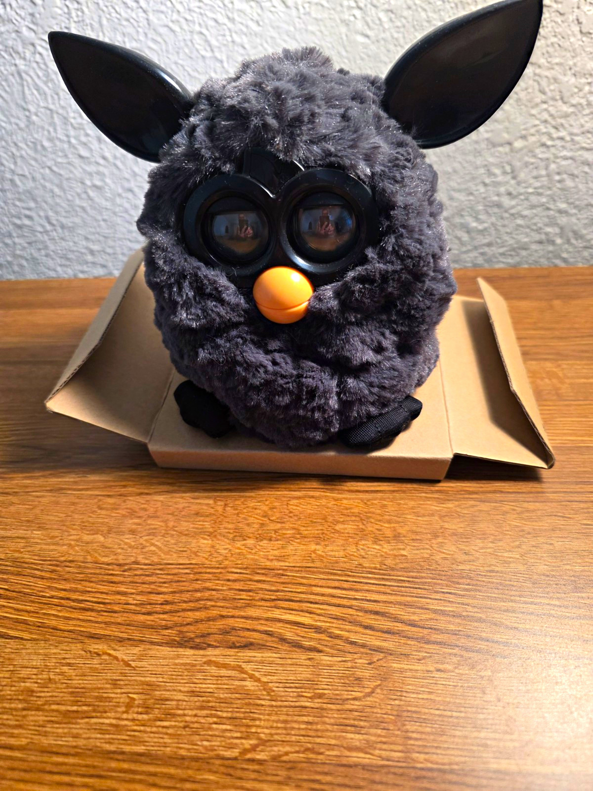 Hasbro Furby 2012 Gray/Black Electronic Interactive Toy w/ Orange Beak MPN