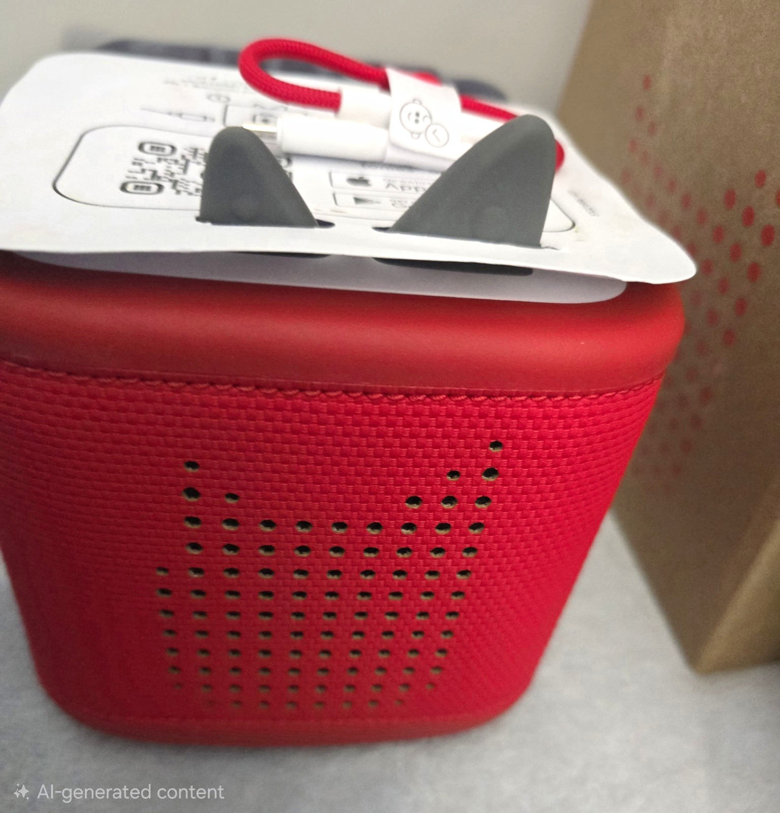 New Open Box Toniebox 2 Red w/USB Charging Cable