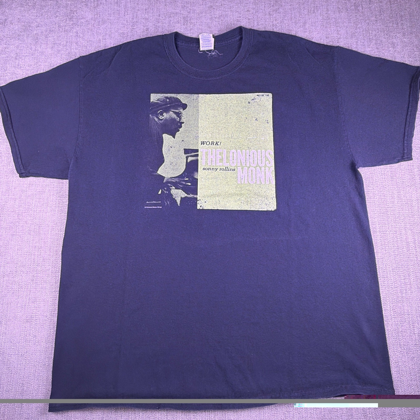 Vintage Sonny Rollins Thelonious Monk - “Work” Black Shirt. XL. Vintage Sonny Rollins Thelonious Monk - “Work” Black Shirt. XL.