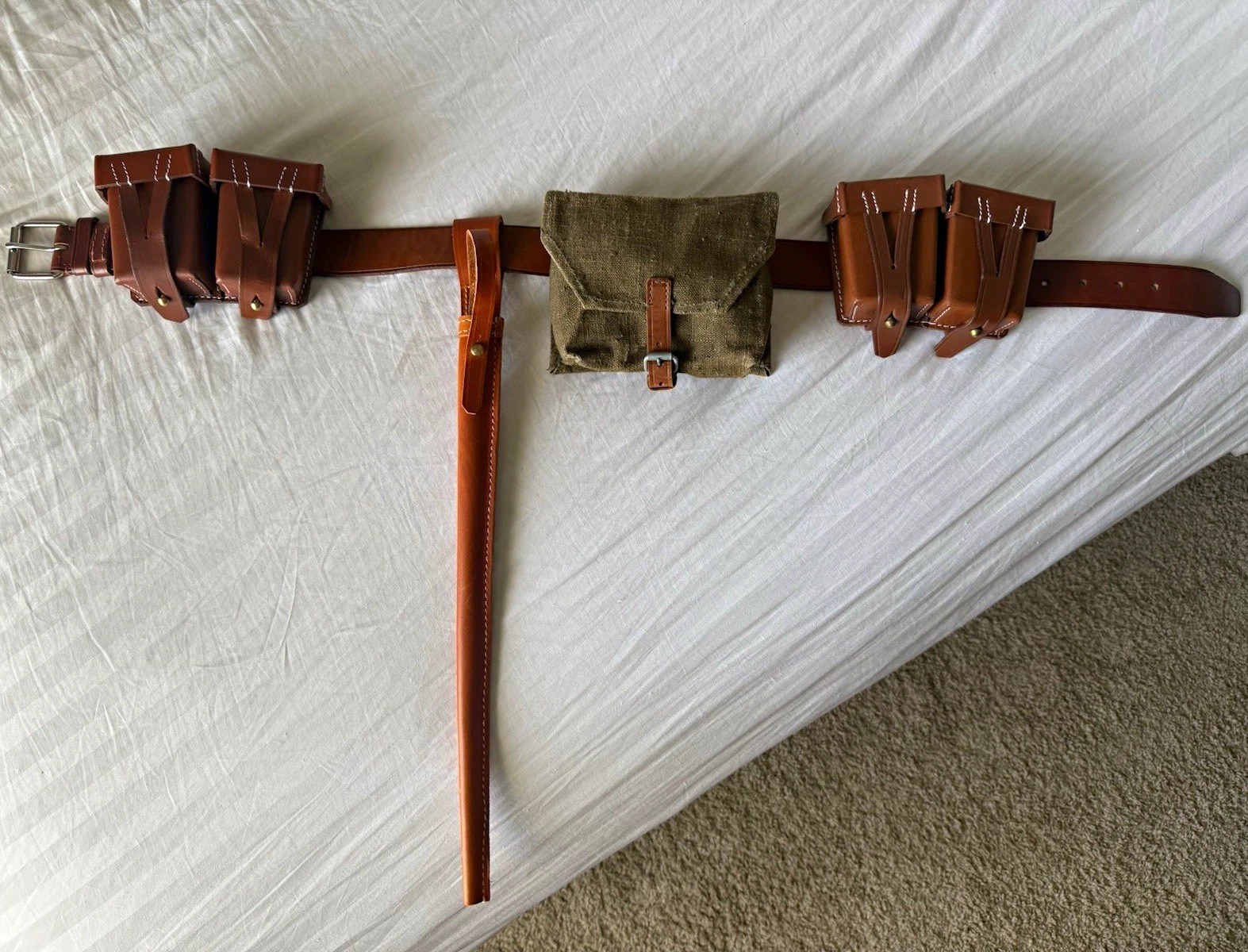 WW2 Soviet Russian Rifleman combat belt equipment WW2 Soviet Russian Rifleman combat belt equipment