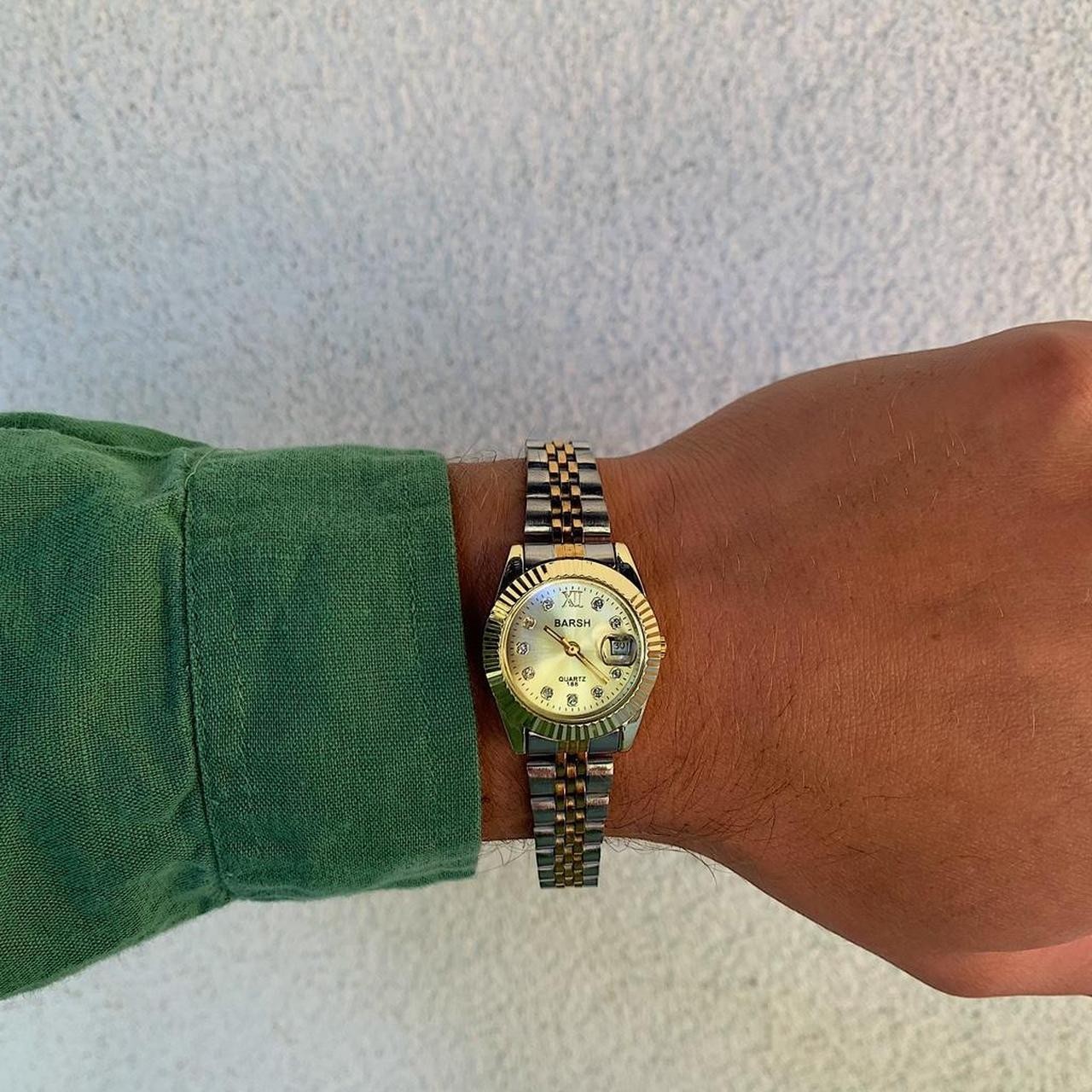 Classy Y2K 2000s style Silver and Gold watch [COPY]