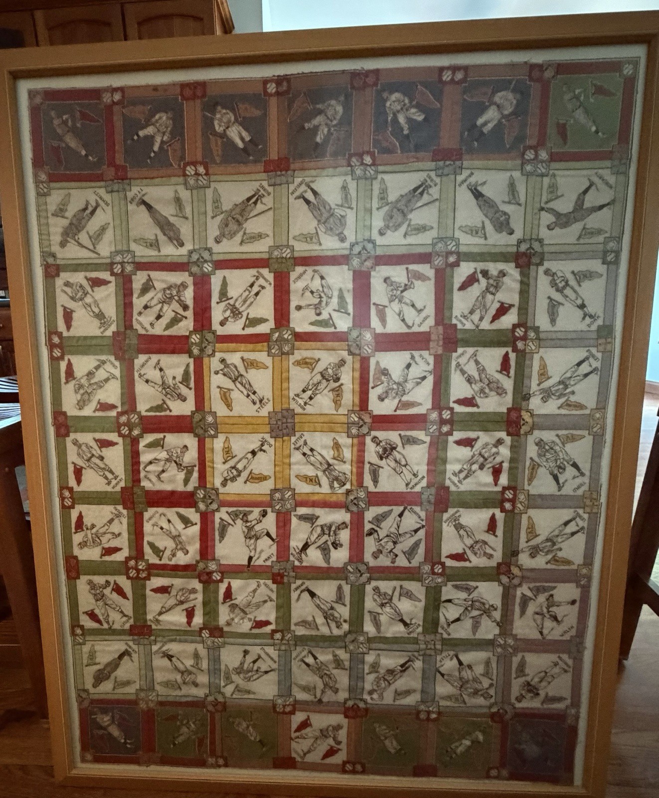 1914 B18 Blanket Quilt Top RARE 63 Blankets - COBB JOHNSON DOAK