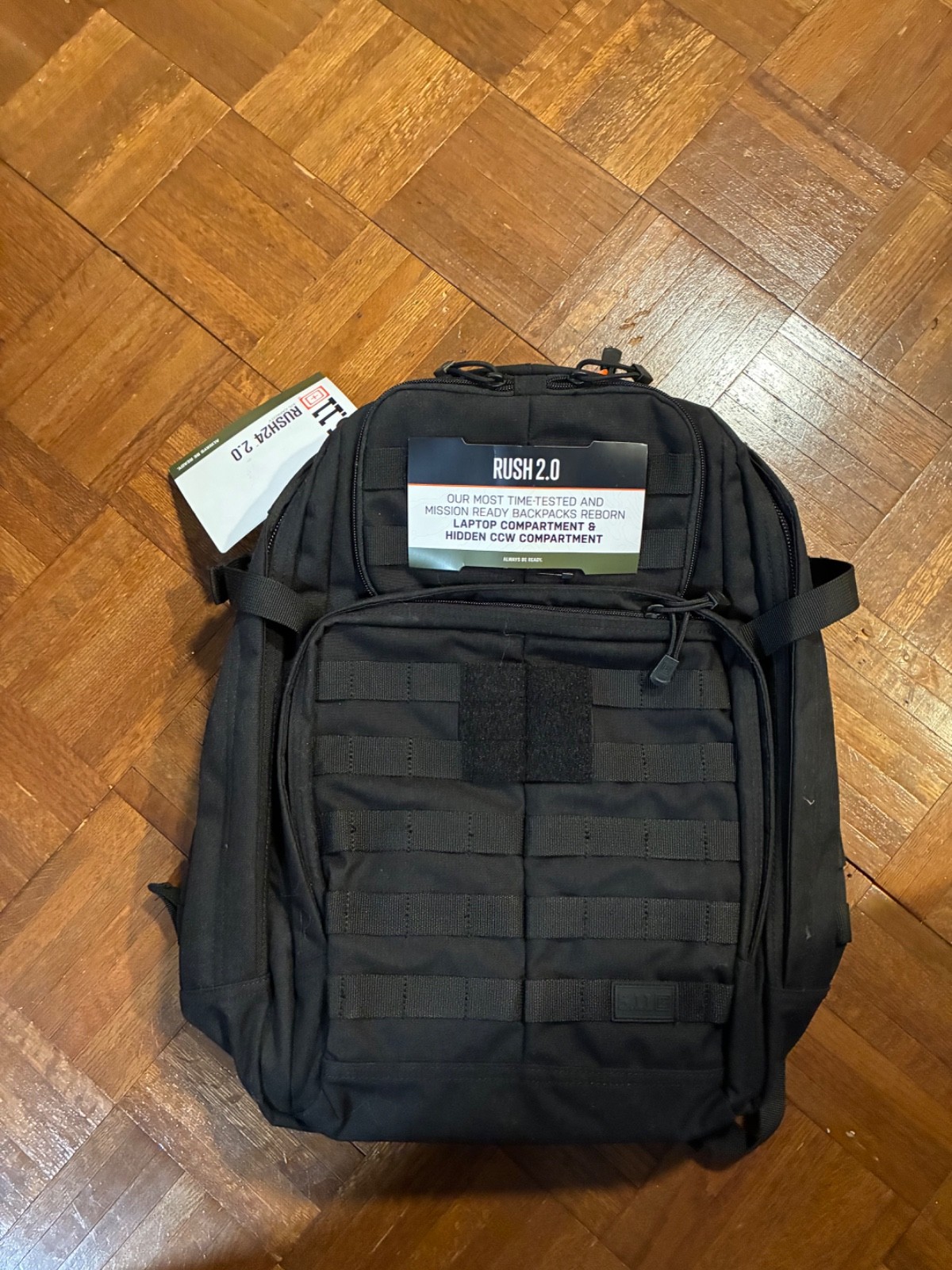 5.11 Tactical RUSH24 2.0 Backpack 37L Black 56563 MOLLE NEW WITH TAGS