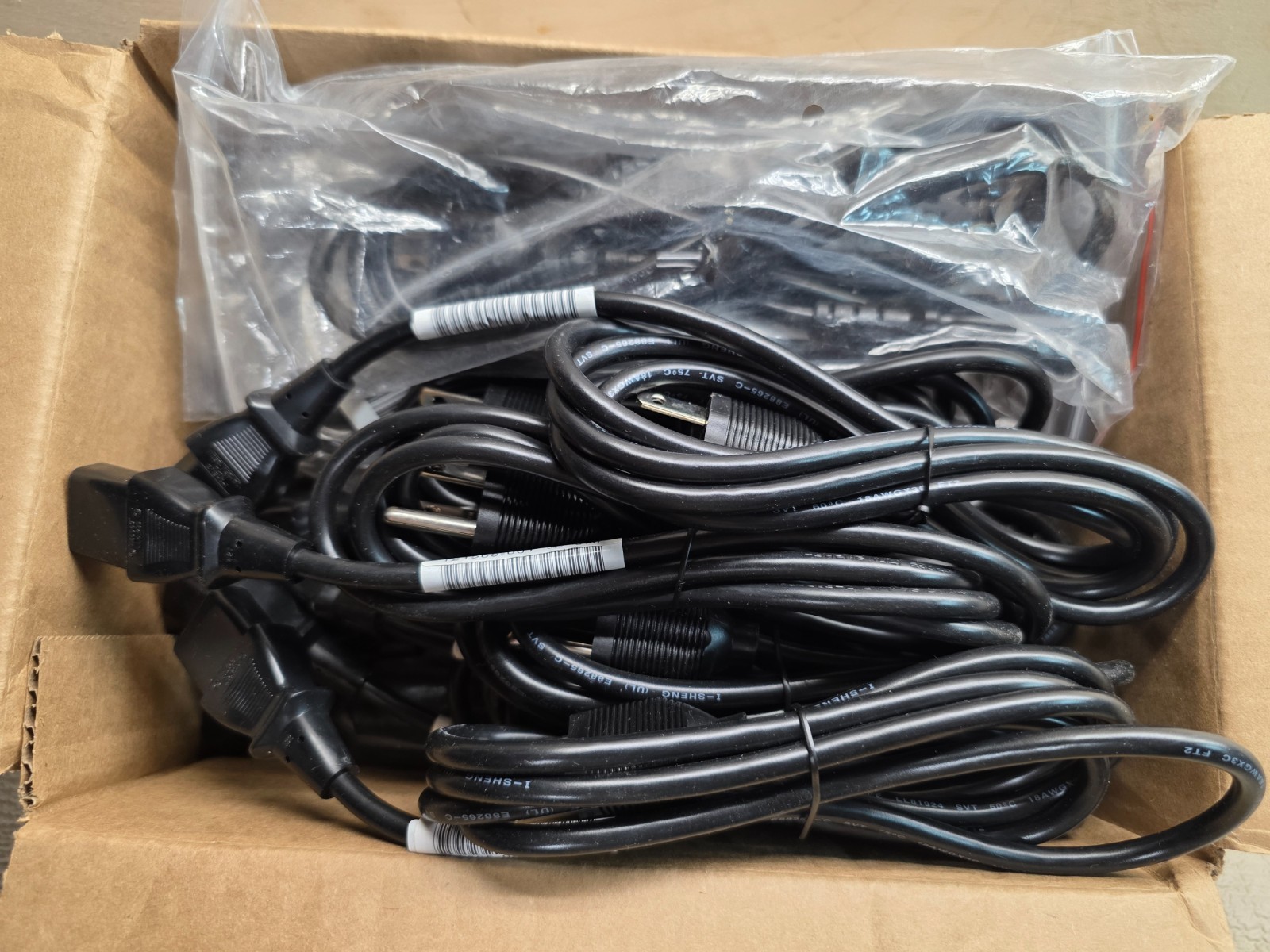 20-pack: NEW 3-Prong 5ft UL Scanner, Computer PC, Monitor,ATX PSU AC Power Cords