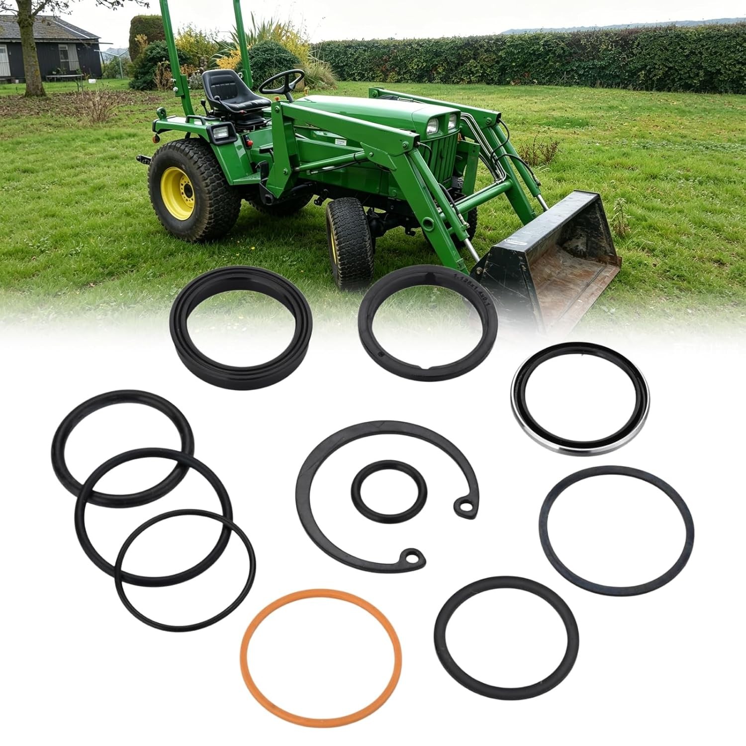 AM118391 Cylinder Seal Kit fit for John Deere 40 44 60 70 70A Loader 1-1/2” Bore