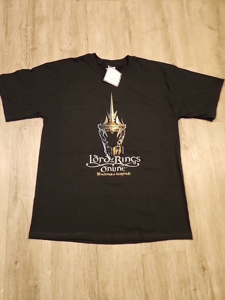 Vintage 2006 Lord of the Rings Online Promo T Shirt Shadows of Angmar Size Large