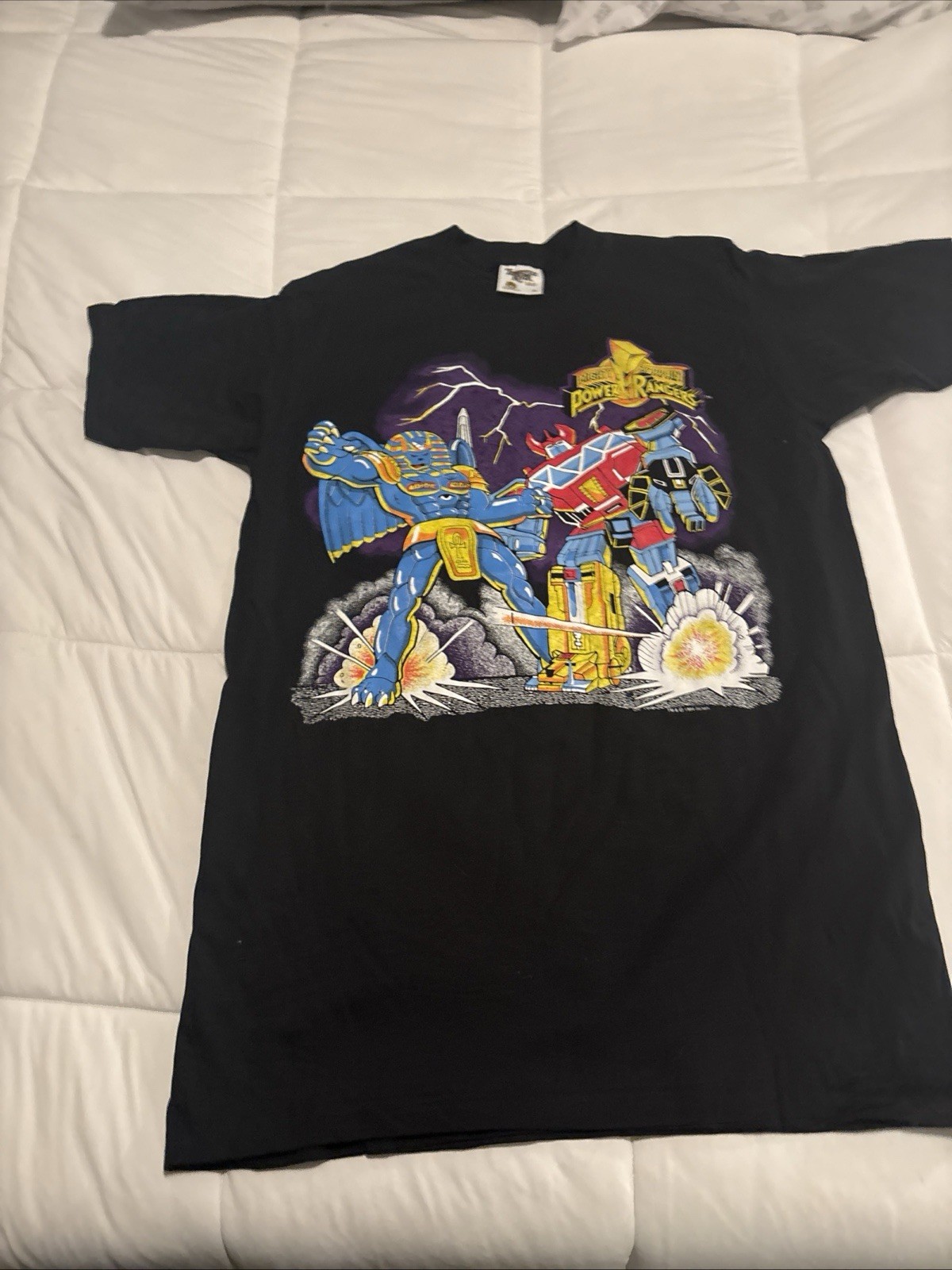Vintage 1994 Mighty Morphin Power Rangers T Shirt M Saban Tennessee River Gold Vintage 1994 Mighty Morphin Power Rangers T Shirt M Saban Tennessee River Gold