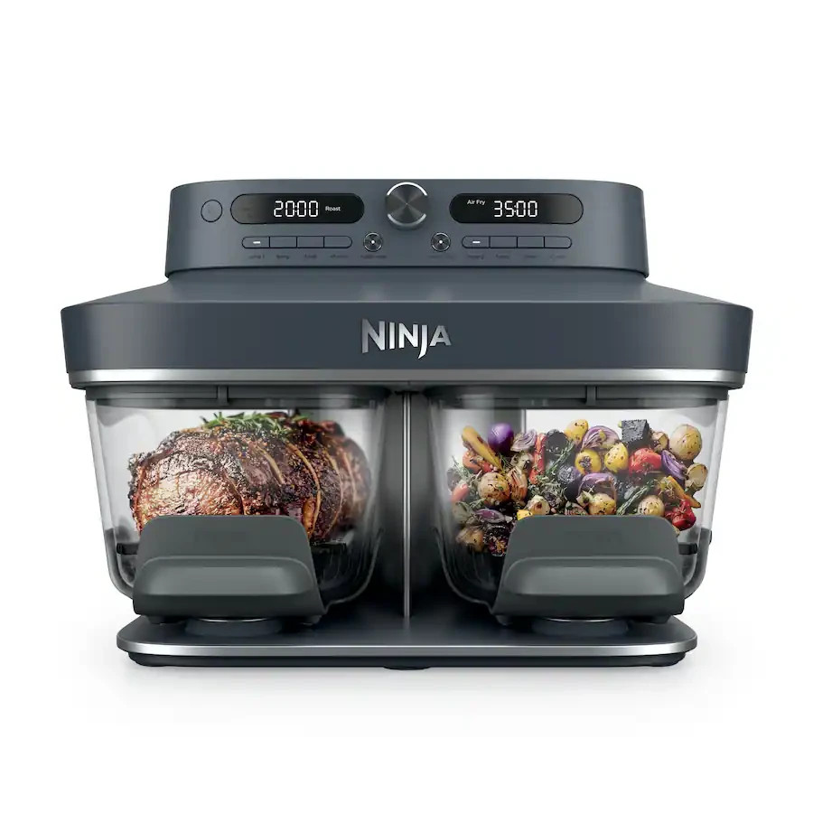 Ninja - CRISPi Pro 6-in-1 DualZone Glass Air Fryer, 8 quart, Dishwasher safe Ninja - CRISPi Pro 6-in-1 DualZone Glass Air Fryer, 8 quart, Dishwasher safe