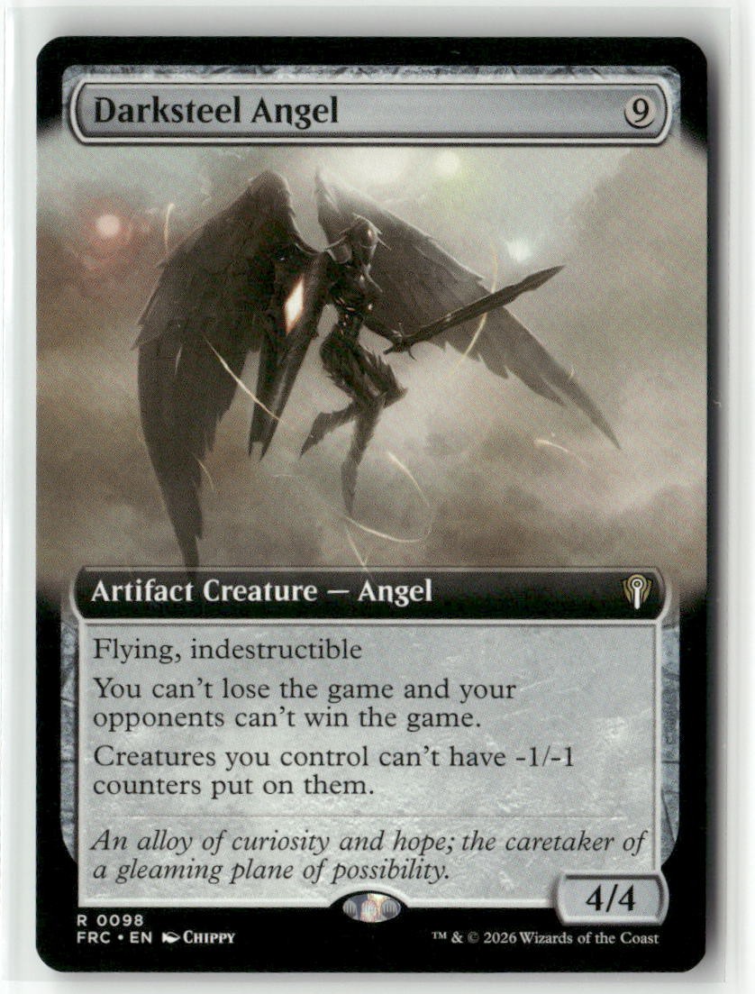Darksteel Angel (Extended Art) 98 Commander: Reality Fracture MTG NM