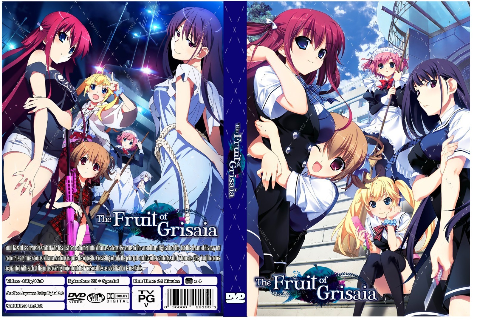 The Fruit of Grisaia+The Labyrinth of Grisaia+The Eden of Grisaia Anime UNCUT