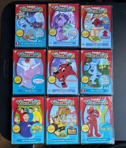 Playskool VideoNow Jr. Bundle: 9 Brand New Discs (Clifford, Blues Clues, etc)