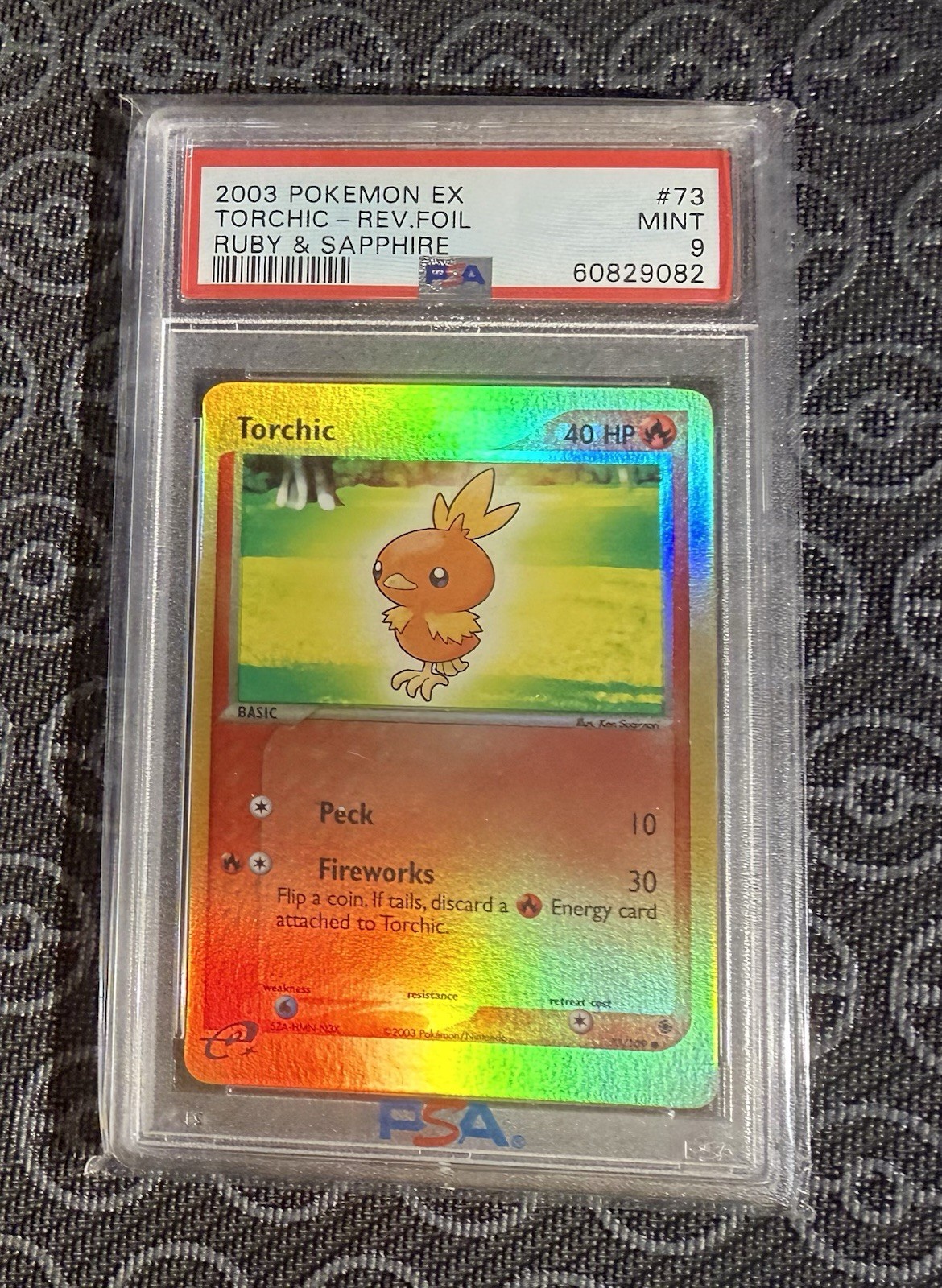 Pokémon Torchic Reverse Holo 73/109 2003 EX Ruby & Sapphire PSA 9 Low Pop Pokémon Torchic Reverse Holo 73/109 2003 EX Ruby & Sapphire PSA 9 Low Pop