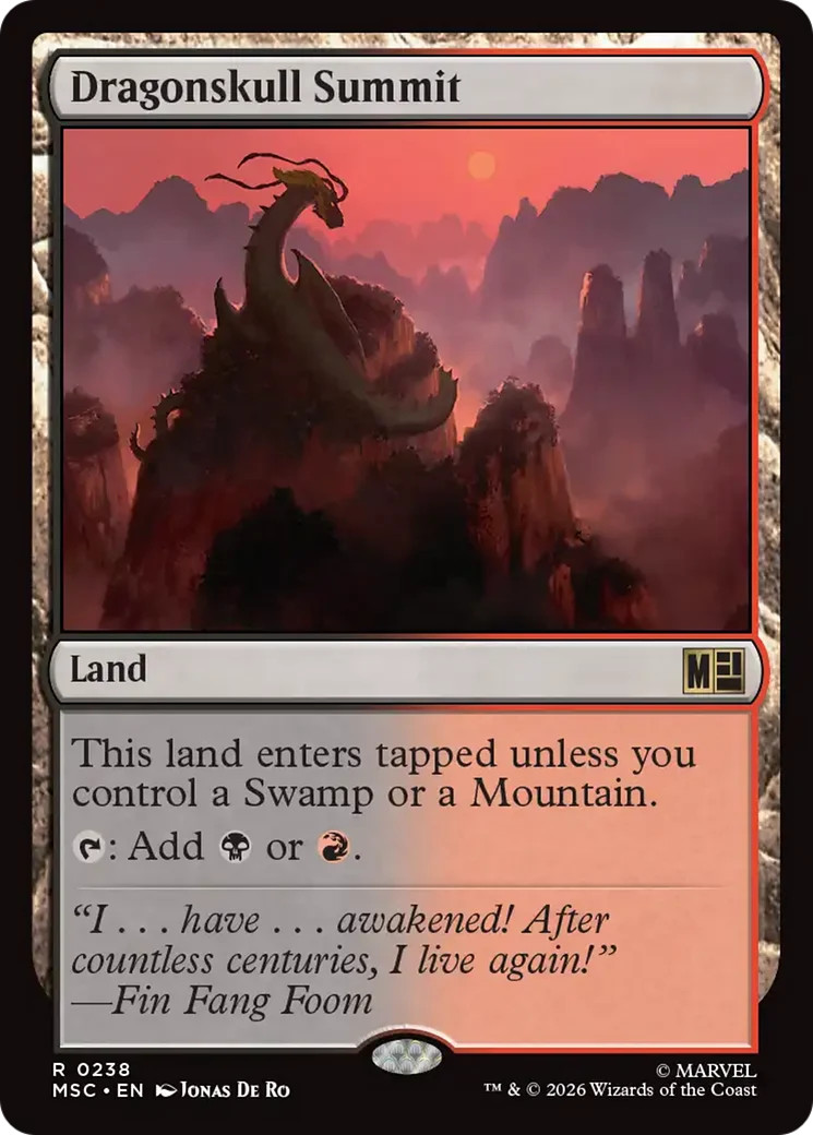 MTG Dragonskull Summit [Marvel Super Heroes Commander] Near Mint Magic