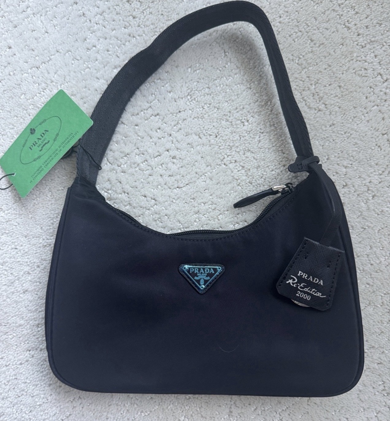 Prada Re-Edition 2000 Mini Nylon Shoulder Bag Black Tessuto Prada Re-Edition 2000 Mini Nylon Shoulder Bag Black Tessuto