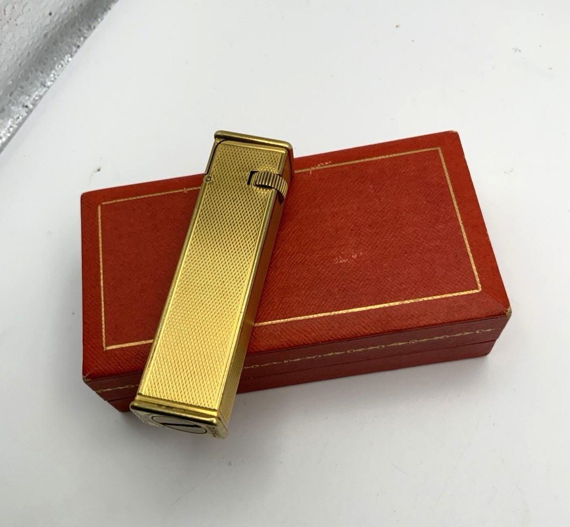 Antique Dunhill Tallboy Lighter Licensed by Cartier - Rare Collaboration 1930s