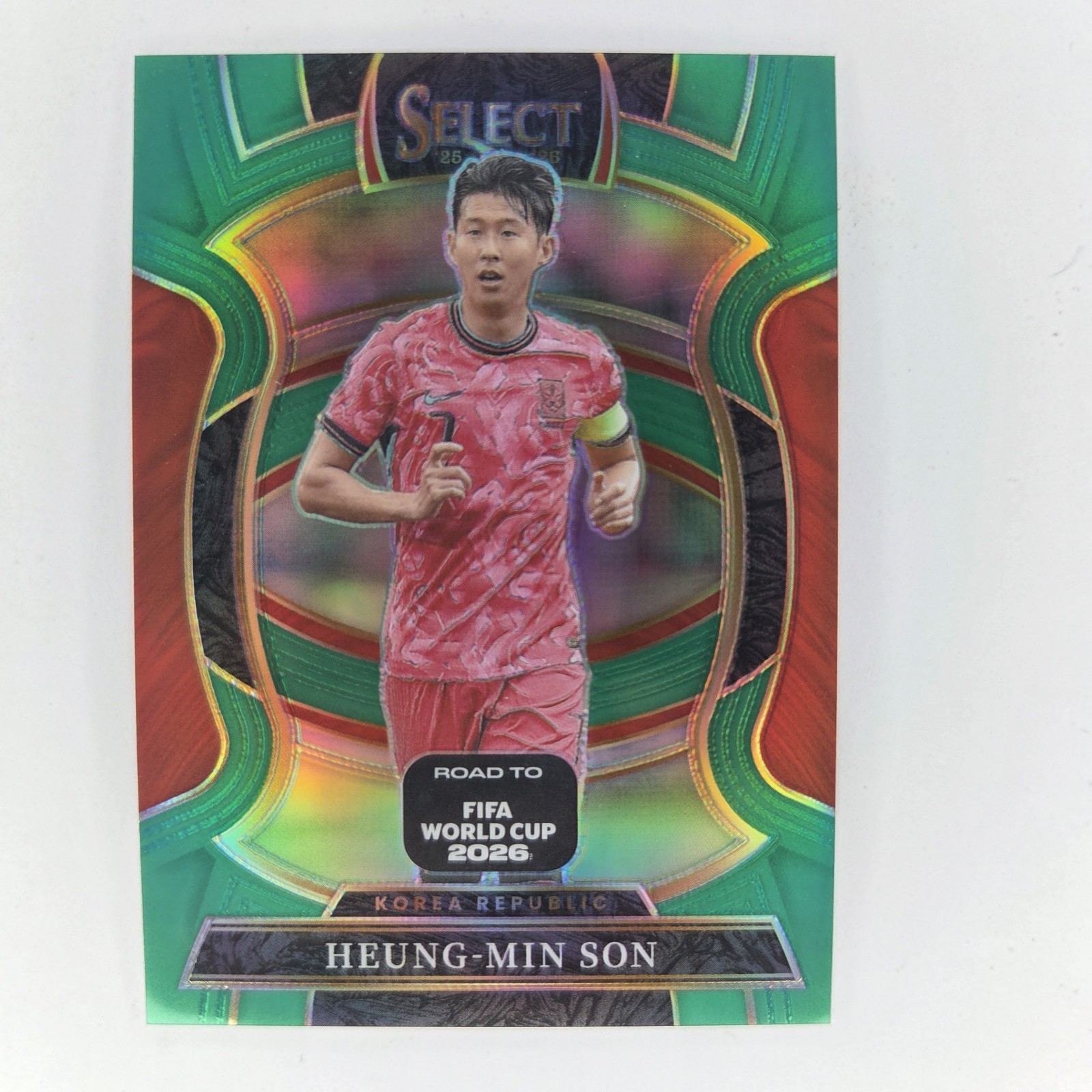 2025-26 Panini Select World Cup Heung Min Son Terrace Green Prizm /5 SSP #66