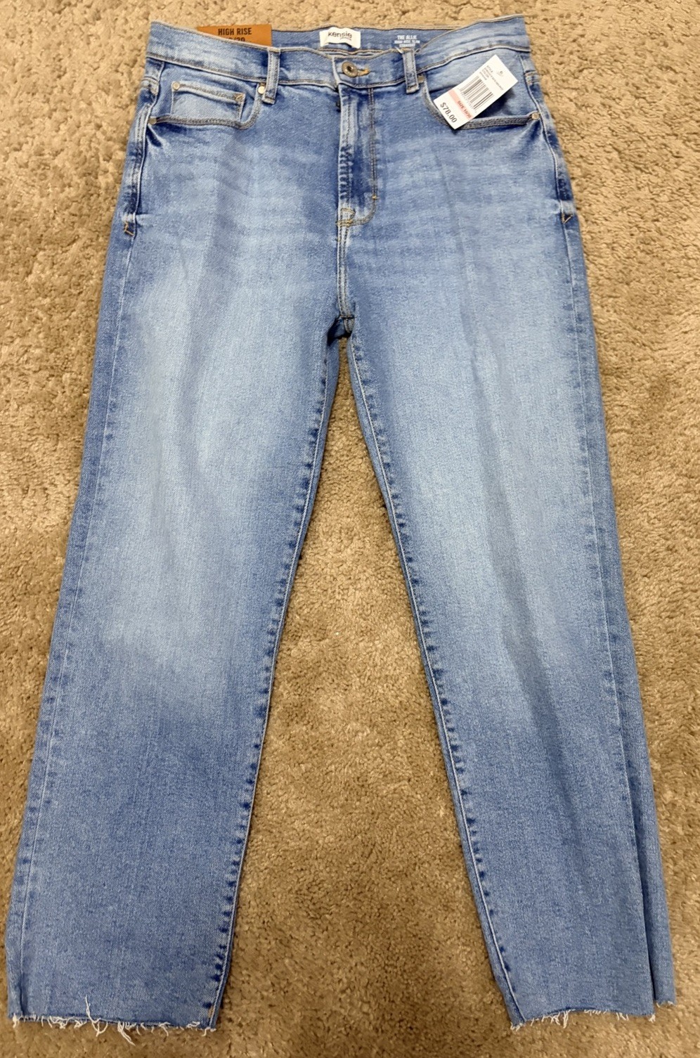 Kensie Vintage Luxe Blue Jeans Womens 10/30  Allie High Rise Slim Straight NWT