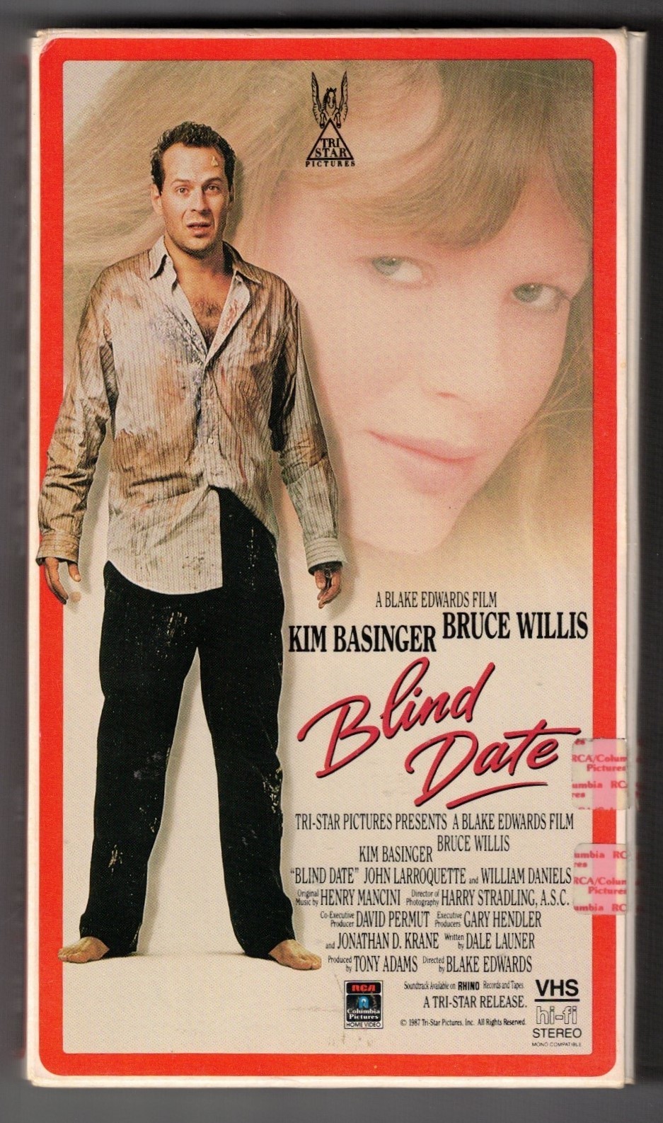 Blind Date [1987] VHS (Bruce Willis, Kim Basinger, John Larroquette, Phil Hartma