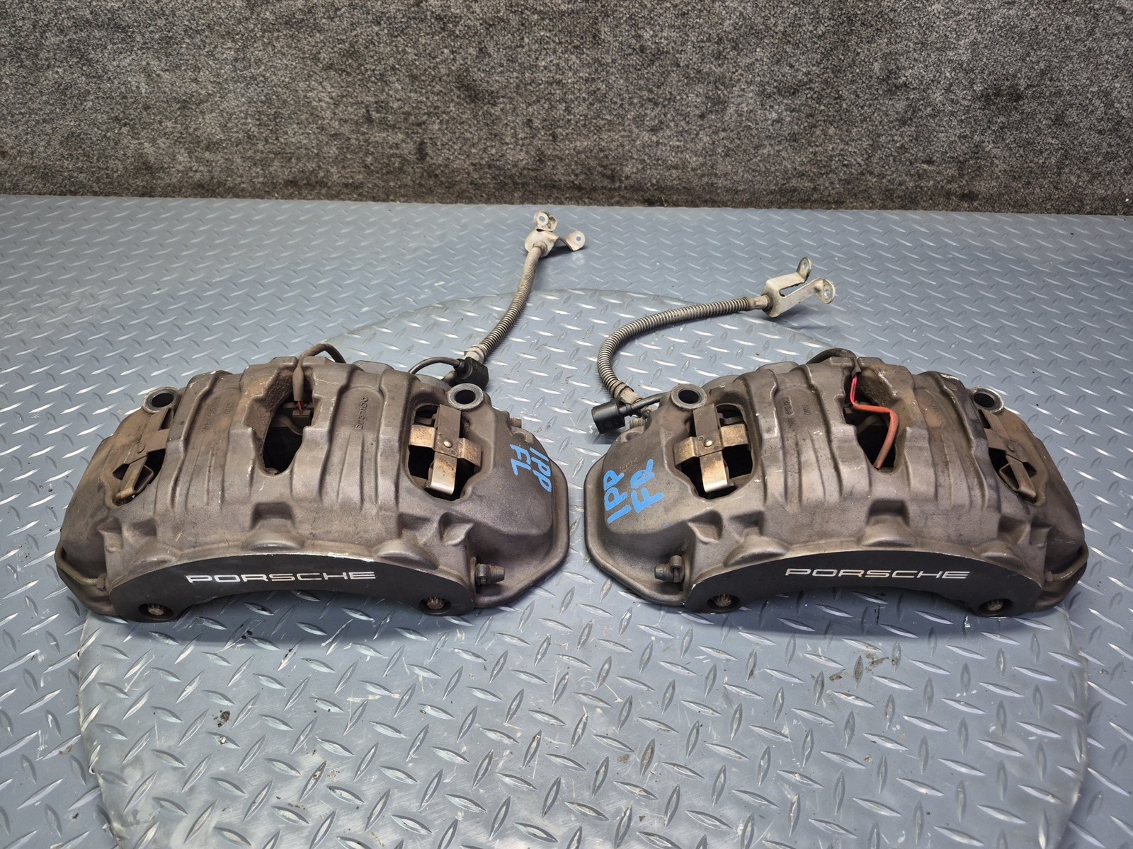 2010-2016 PORSCHE PANAMERA 4 970 AWD FRONT LEFT & RIGHT BREMBO BRAKE CALIPER SET